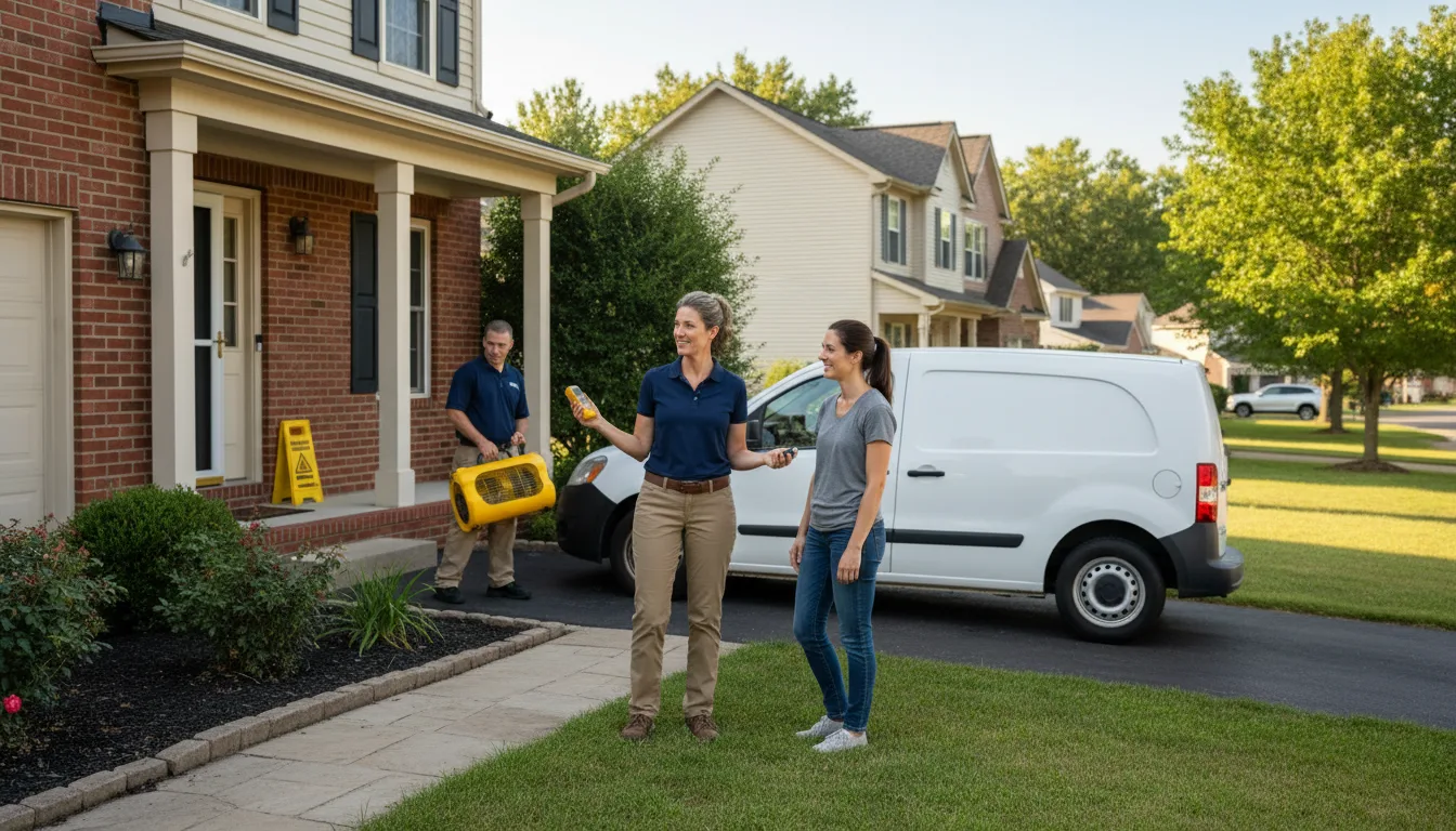 Residential water damage restoration in Leicester, NC